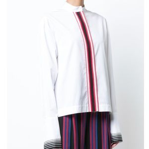 NWOT DVF Grosgrain Trim Button Down